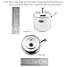 Newness Stainless Steel Sugar Bowl with Lid and Sugar Spoon for Home, Cylinder Shape, 8.44 Ounces(250 Milliliter)