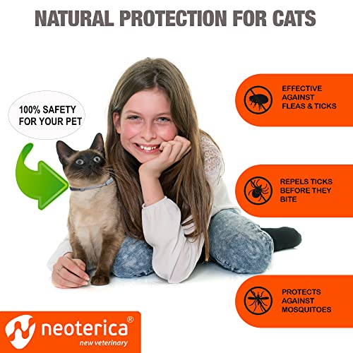 Natural Flea & Tick Collar for Cats 6 Months Control of Best