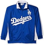 MLB Men's Big and Tall Tricot Poly Track Jacket