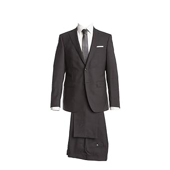 Barutti Anzug Anthrazit Uni Tailored Fit taillierter Schnitt 100% Pure Wool Schurwolle Super 100S Sakko Tarso AMF Hose Tosco