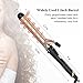 Anjou 1 inch Curling Iron with Tourmaline Ceramic Coating, Hair Curling Wand with Anti-Scalding Insulated Tip (200°F - 410°F, Heat Resistant Glove)
