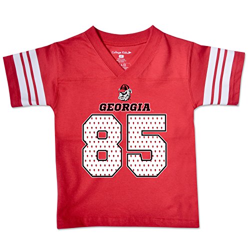 NCAA Georgia Bulldogs Toddler Football Tee, 4 Toddler, Red - Thumbnail 2