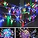 Twinkle Star 33 FT 100 LED String Lights Multicolor, Plug in 8 Modes Waterproof Indoor Outdoor Christmas Tree Wedding Party Bedroom Wall Decoration