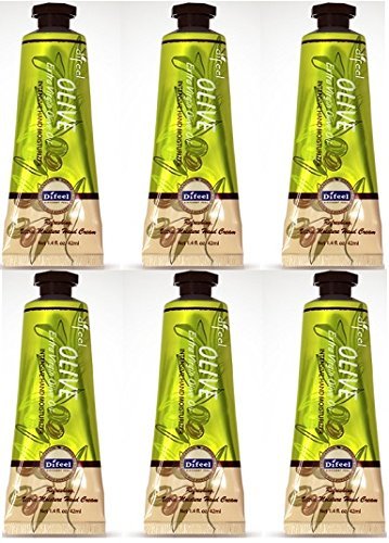 Difeel Organic Olive Hand Cream 1.5 oz / 42 ml (6 Pack)