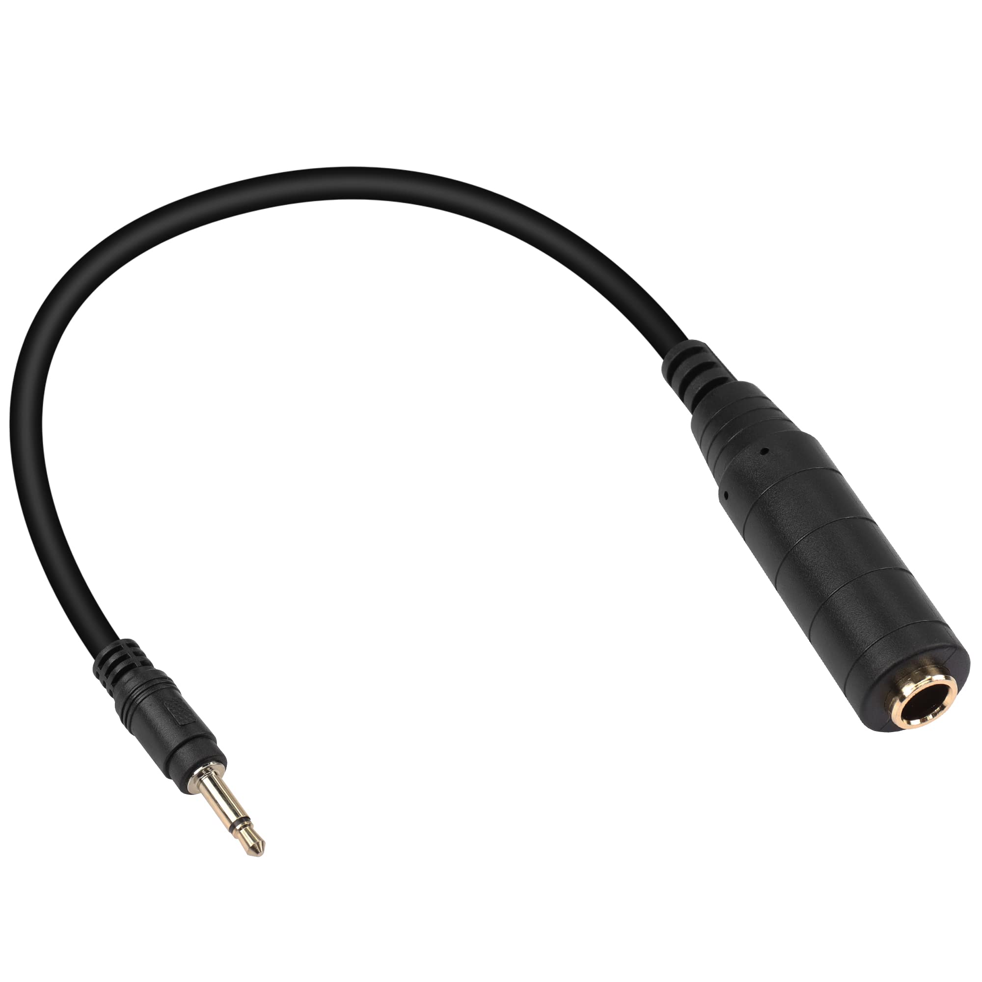 PNGKNYOCN 30cm 3.5mm to 6.35mm TS Mono Male Audio Cable for Amplifier, Laptop, Guitar
