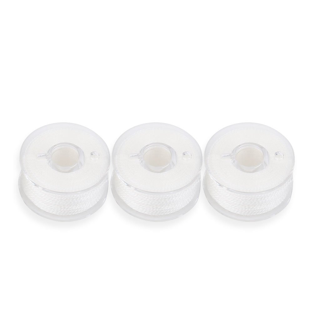 VGEBY1 Bait String, 3pcs 20m Water Soluble White Bait Line Fishing Wire for Fishing