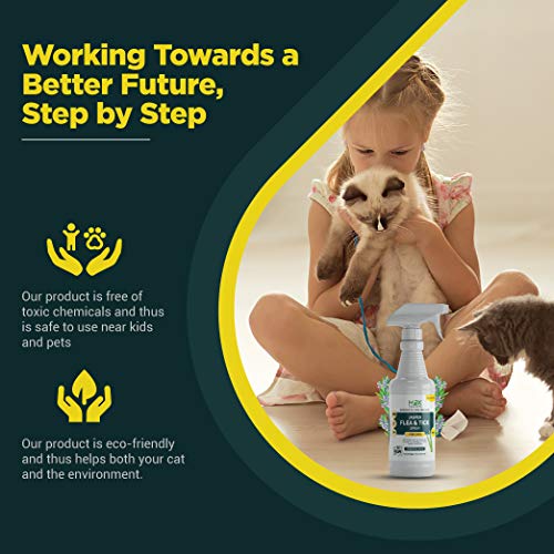 mdxconcepts Organic Flea and Tick Control Spray for Cats Made in USA