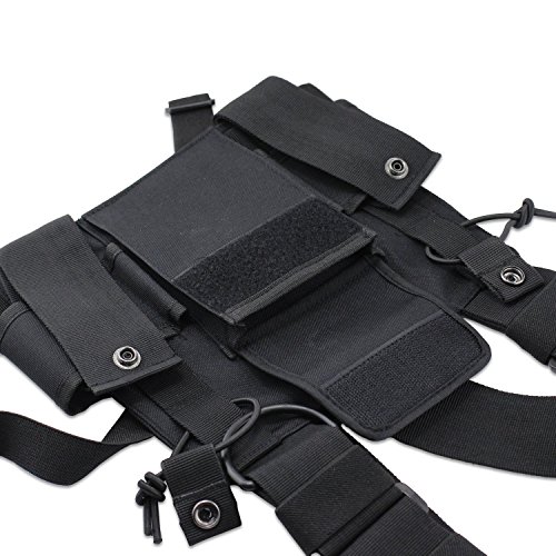 abcGoodefg Radio Chest Harness Chest Front Pack Pouch Holster Vest Rig
