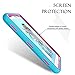 Samsung Galaxy Tab E Lite 7.0 Case, Galaxy Tab 3 Lite 7.0 Case, Hocase Shockproof Silicone Rubber Hard Shell Case w/ Raised Screen Edges for SM-T110/SM-T111/SM-T113/SM-T116 - Sky Blue / Deep Pink