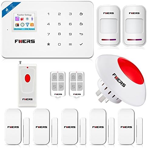Fuers W18 2.4G WIFI GSM Wireless DIY Home and Business Security System Kit Easy to Install Security Alarm System Support IOS Android Smart Phone APP Control