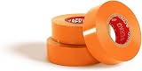 ERKO Electrical Insulation Tape Orange 0.6in x 33ft 10 Pack PVC view 2