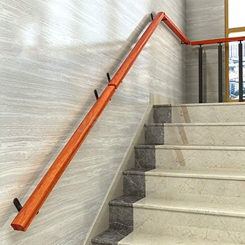 手すり 手すり 屋内階段用のプロのノンスリップ木製手すり 高齢者用のバリア