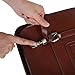 ECOSUSI Women Briefcase Vintage Crossbody Messenger Bag PU Leather Satchel Purse, Coffee
