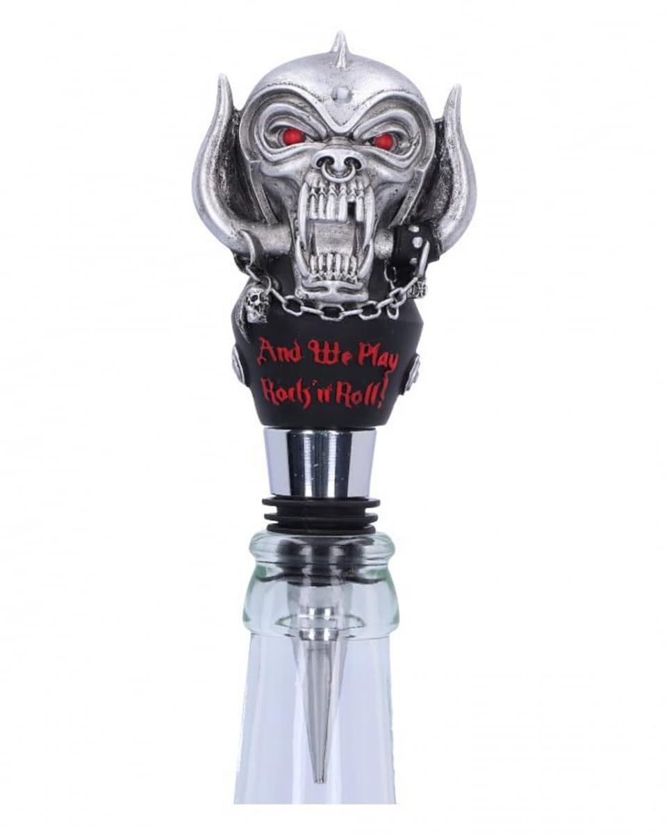 Nemesis Now Officially Licensed Motorhead Warpig Bottle Stopper, Silver, 13.5cm