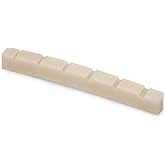 StewMac Slotted Unbleached Bone Nut for Electric Guitar, 9-1/2" Radius | Pre-Slotted Unbleached Bone, 9-1/2" Top and Bottom Radius, Proportionally Spaced, Natural Density Preserved