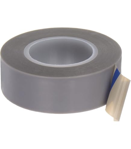 HARFINGTON PTFE Film Tape Roll – 0.4" X 33 Ft, High-Temp Resistant (500°F), Single-Sided Adhesive – For Vacuum Sealers & Impulse Sealers, Gray