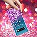 OEAGO Samsung Galaxy S10 Plus Case, Galaxy S10+ Case, Flowing Liquid Floating Bling Glitter Sparkle TPU Bumper Shockproof Girls Women Case for Samsung Galaxy S10+ Plus (6.4 inch 2019) - Teal Purple