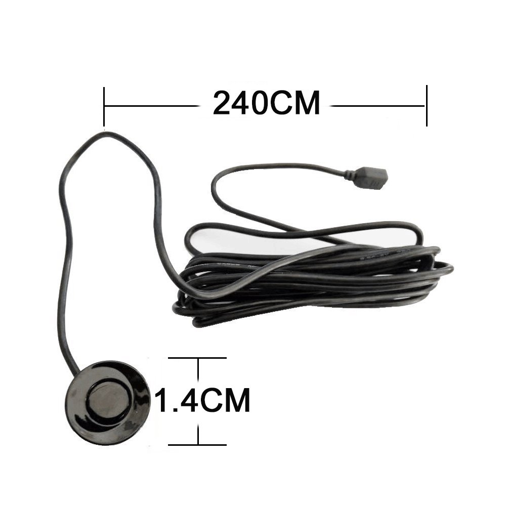 Big Hippo Car Reverse Sensor Kit With 4 Sensors Rear Car Parking Sensor Black