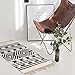 Seavish Cotton Printed Rug, Decorative Nordic with Tassels Geometric Kilim Rug Hand Woven Rag Rug Entryway Thin Throw Rug 2x3 for Living Room Laundry Room Dorm