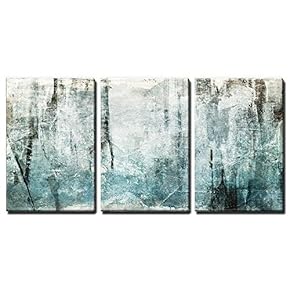 3 Panel Abstract Grunge Color Compositon x 3