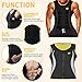 LAZAWG Men Sauna Vest Waist Trainer for Weight Loss Thermal Body Shaper Neoprene Corset Zipper Sweat Tank Top Workout Fitness Shirt Tummy Slimming Suits
