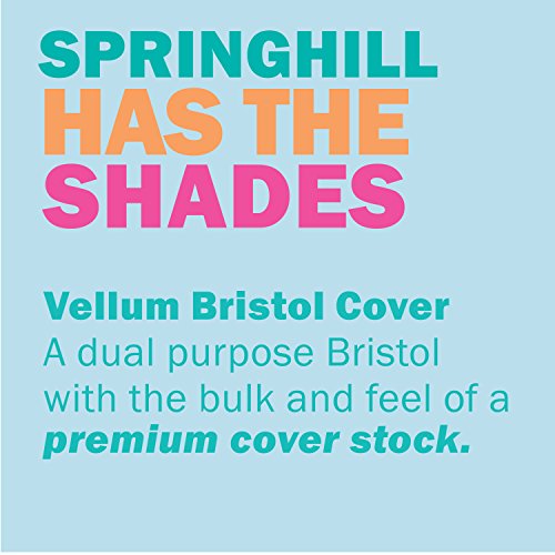 Springhill 8.5” x 11” Blue Colored Cardstock Paper, 67lb Vellum Bristol