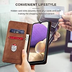 Jasonyu Flip Wallet Case for Samsung Galaxy A32
