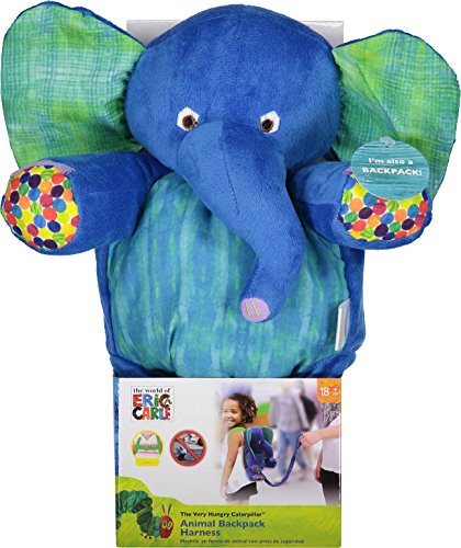 Eric Carle The Very Hungry Caterpillar Backpack Harness, Elephant, Polyester, Elephant Backpack, Children’s Backpack, Blue