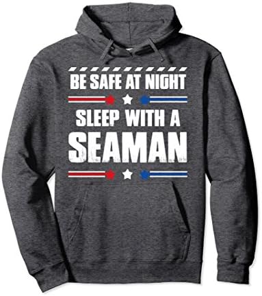 Unisex Seaman Hoodie Gift - Be Safe at Night! Medium Dark Heather