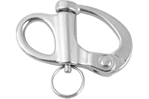 Snap Shackle Stainless Steel Material Quick Yacht Rigging Release with Round Ring