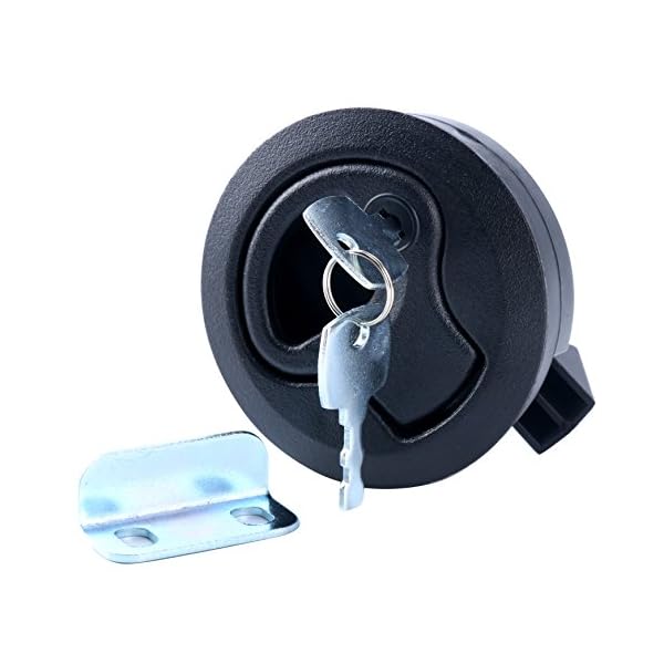 Amarine-made-Black-2-Flush-Pull-Slam-Latch-for-Boat-Deck-Hatch-14-Door-Locking-Style Amarine-made-Black-2-Flush-Pull-Slam-Latch-for-Boat-Deck-Hatch-14-Door-Locking-Style
