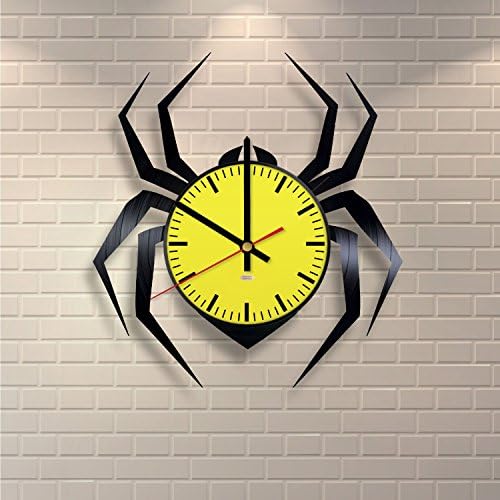 Spider Figure Vinyl Record Wall Clock - Get unique room wall decor - Gift ideas for youth and adults – Animals Unique Modern Art