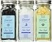 Mediterranean Sea Salt Trio - Natural salt crystals from Cyprus. Sample artisan white flake, black flake and lemon infused salts.