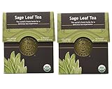 Organic Sage Leaf Tea - Kosher, Caffeine Free, GMO-Free - 18 Bleach Free Tea Bags (Pack of 2)
