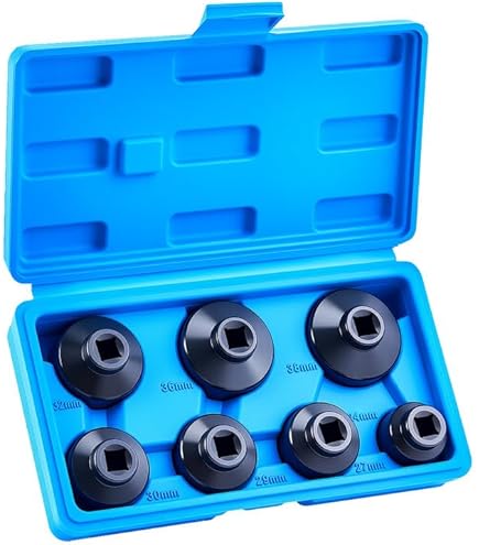 7pcs Oil Filter Cap Wrench Socket Set 3/8in Drive 24 27 29 30 32 - Foto 2