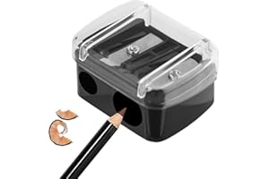 ZENARAO Eyeliner Pencil Sharpener, Eyeliner Sharpener for Pencil, Makeup Pencil Sharpener, Dual Holes Eyeliner Sharpener, Sharpeners
