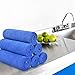 SINLAND All-purpose Microfiber Cleaning Cloths Wiping Highly Absorbent & Lint Free Dusting Rags for Home and Kitchen 12Inchx12Inch Blue 6 Pack
