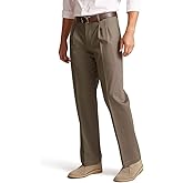 Dockers Men's Classic Fit Signature Lux Cotton Stretch Pants-Pleated (Regular and Big & Tall)