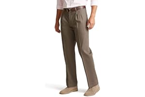 Dockers Men's Classic Fit Signature Lux Cotton Stretch Pants-Pleated (Regular and Big & Tall)