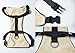 Comfortable & Adjustable Dog Harness by PetPup | Medium Size - Gray Color | Reflective | Safety Car Harness for Dogs | Easy Walk Dog Harness | Lightweight & Breathable Safety Strap Harness for Dogs