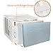 JEACENT Indoor Air Conditioner Cover Double Insulation Medium Steel-Blue