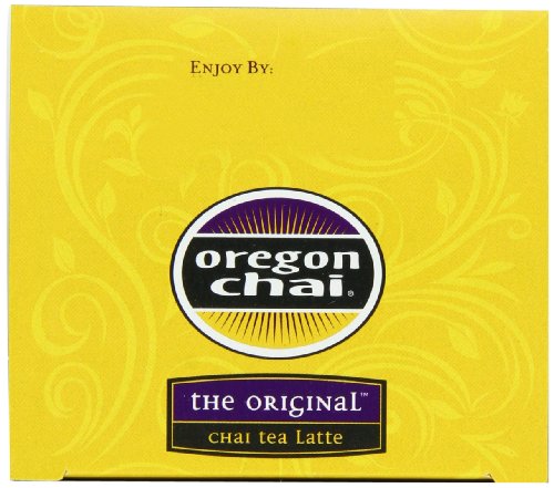 Oregon Chai Original Chai Tea Latte Powdered Mix, 8 Count Envelopes per Box, 1.1 oz each (31g) (Pack of 6), Powdered Spiced Black Tea Latte Mix For Home Use, Café, Food Service