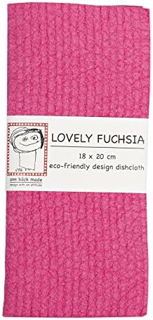 Swedish Dishcloth - Hand Dyed Dark Colors (Fuchsia)