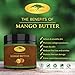 (16 oz) Raw Mango Butter with RECIPE EBOOK - Perfect for All Your DIY Home Recipes like Soap Making, Lotion, Shampoo, Lip Balm and Hand Cream - Bulk Organic Unrefined Mango Butter is Great for Scars