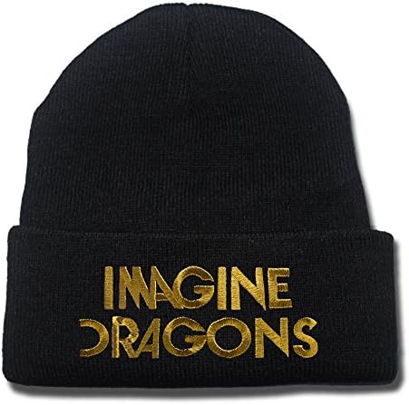 Imagine Dragons Rock Band Logo Beanie Fashion Unisex Embroidery Beanies Skullies Knitted Hats Skull Caps