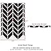 J BOUTIQUE STENCILS Wall Large Herringbone Shuffle Allover Modern Wall Stencil for Easy Stenciled DIY Decor