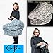 Infant Car Seat Cover, Stretchy Nursing Scarf, Car Seat Canopy, Shopping Cart Cover, High Chair Cover Protects Babies and Breastfeeding Mothers. Multiuse Cover for Babies (Arrows)