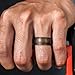 Saco Band Silicone Rings for Men - 7 Pack Rubber Wedding Bands