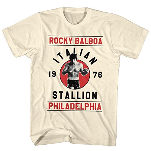 Classic Pop Culture Costumes - Rocky Men's Balboa T-Shirt Vintage White