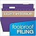 Pendaflex Recycled Hanging Folders, Letter Size, Violet, 1/5 Cut, 25/BX (81611)